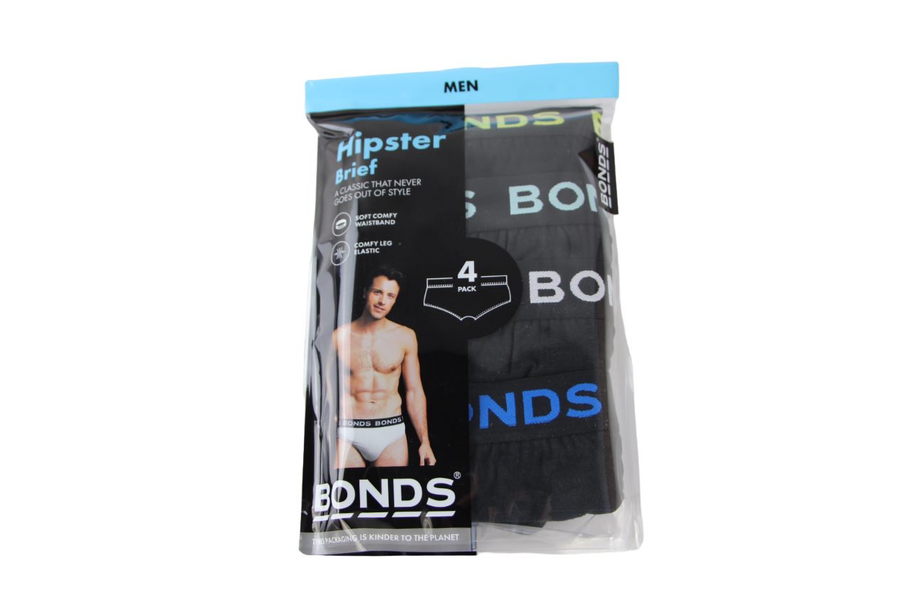 20 Pack Men's Hipster Briefs Black with Multicolored Logo AS1