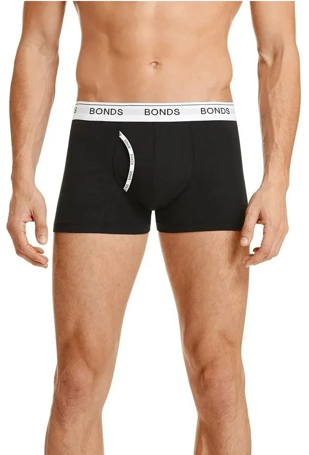 Bonds Guyfront Trunk Men's Underwear Black/White - Pack of 3