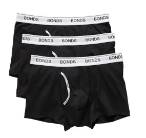 Bonds Guyfront Trunk Men's Underwear Black/White - Pack of 3