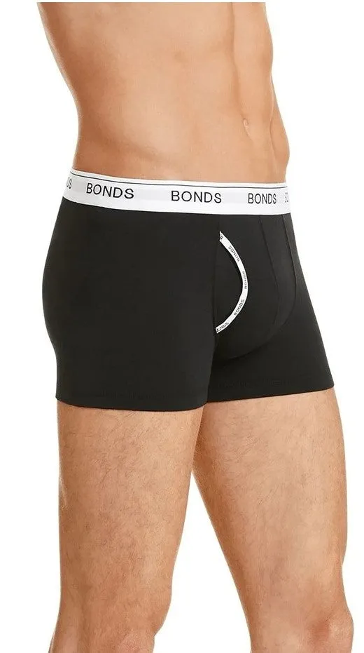 Bonds Guyfront Trunk Men's Underwear Black/White - Pack of 3