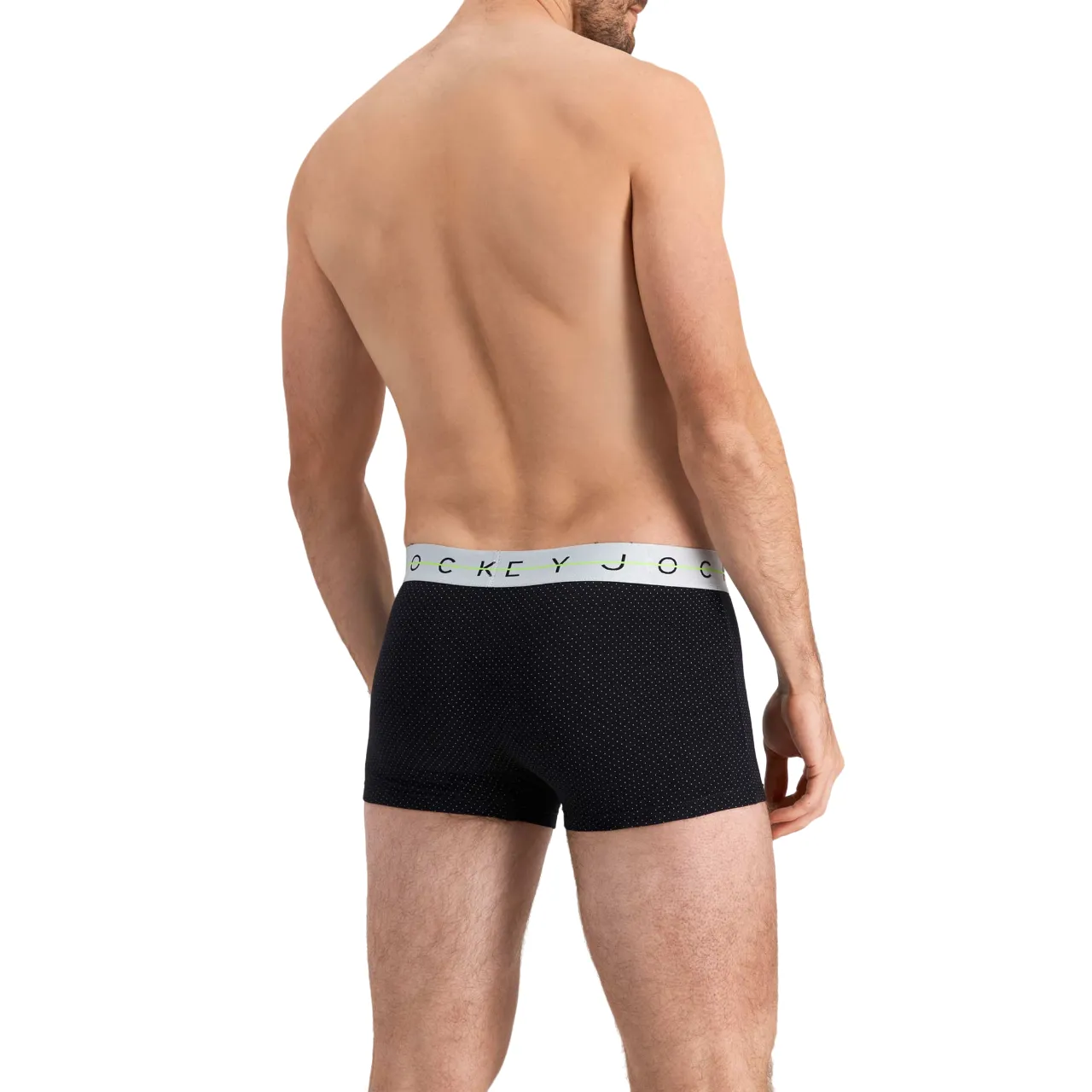 Jockey Cotton NYC Print Trunk Black White Spots Underwear - Men.