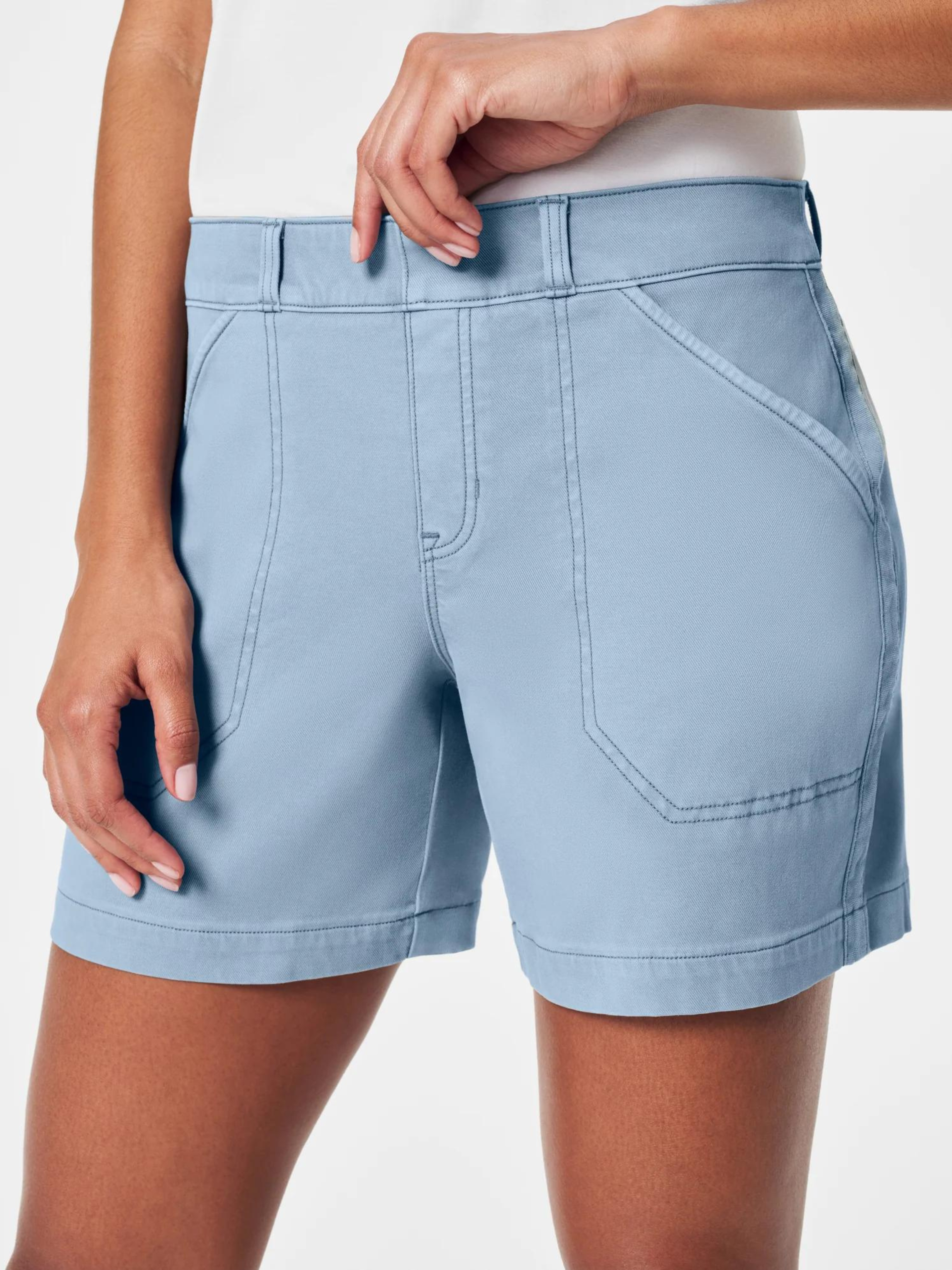 6 Mountain Blue Twill Shorts