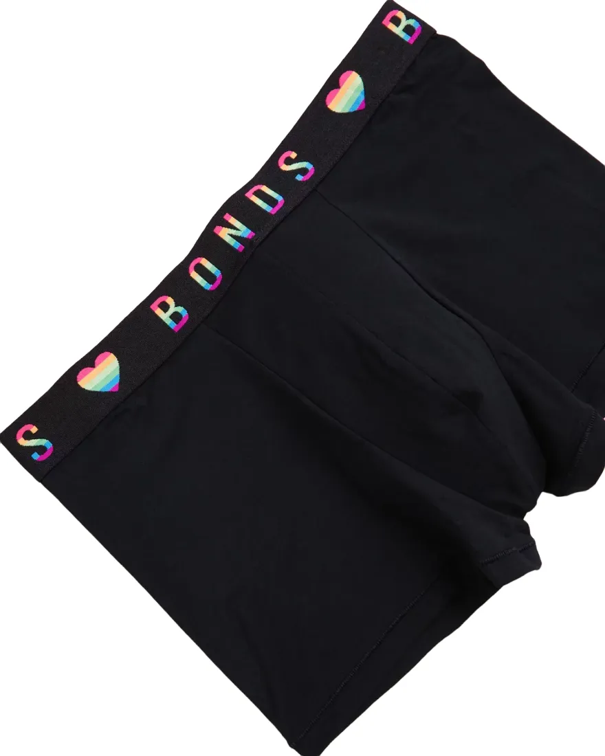 Bonds Men Guyfront Pride Trunk Black Underwear.