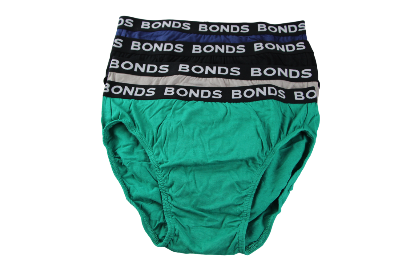 8 Bonds Mens Hipster Briefs Multicoloured/Black Band