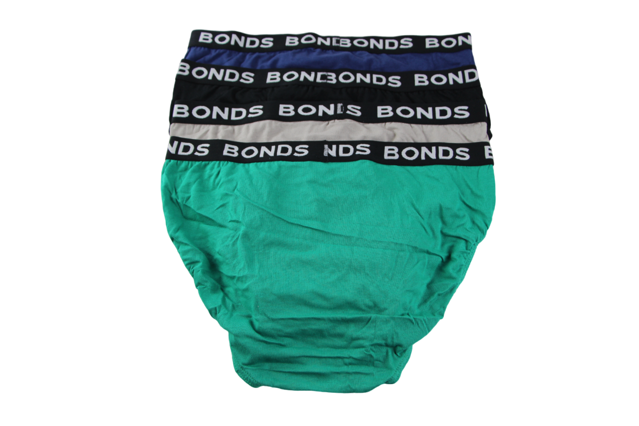 8 Bonds Mens Hipster Briefs Multicoloured/Black Band