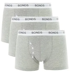 9-Pack Men's Bonds Guyfront Trunks Grey Marle Underwear