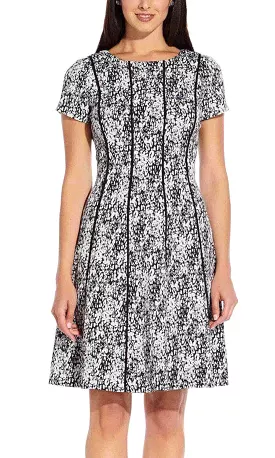 Adrianna Papell AP1D103579 Jacquard Cocktail Dress