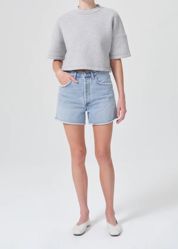 Agolde - Dee High Rise Rolled Hem Short - Hazard | Shop Now for Trendy Shorts