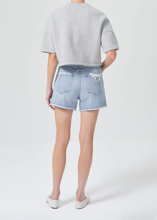 Agolde - Dee High Rise Rolled Hem Short - Hazard | Shop Now for Trendy Shorts