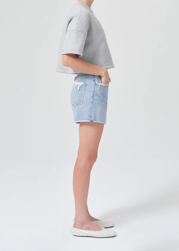 Agolde - Dee High Rise Rolled Hem Short - Hazard | Shop Now for Trendy Shorts