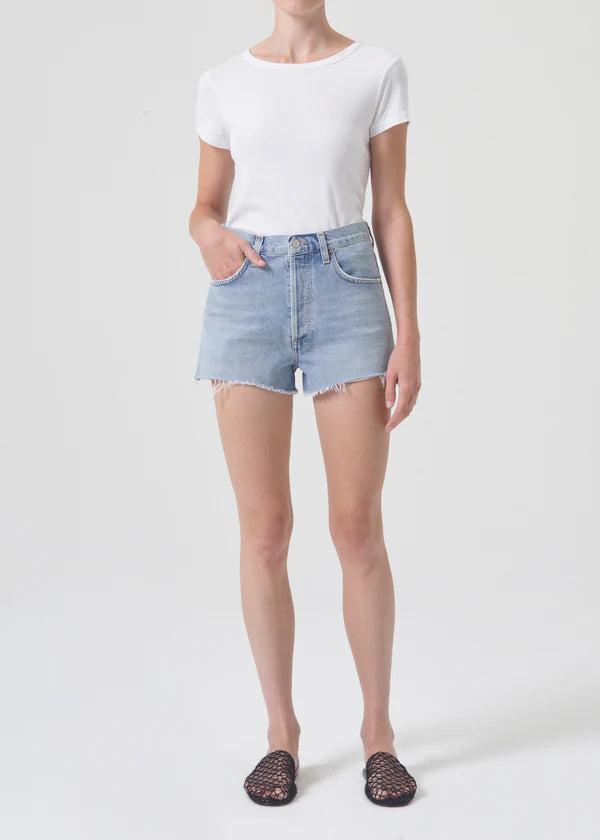 Agolde Mila Vintage High Rise Shorts - Hazard