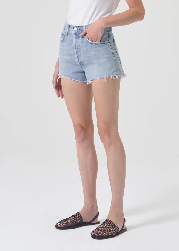 Agolde Mila Vintage High Rise Shorts - Hazard