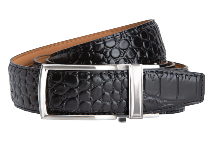 Alligator Black V2 Strap Dress Belt 1 3/8 - Shop Now!