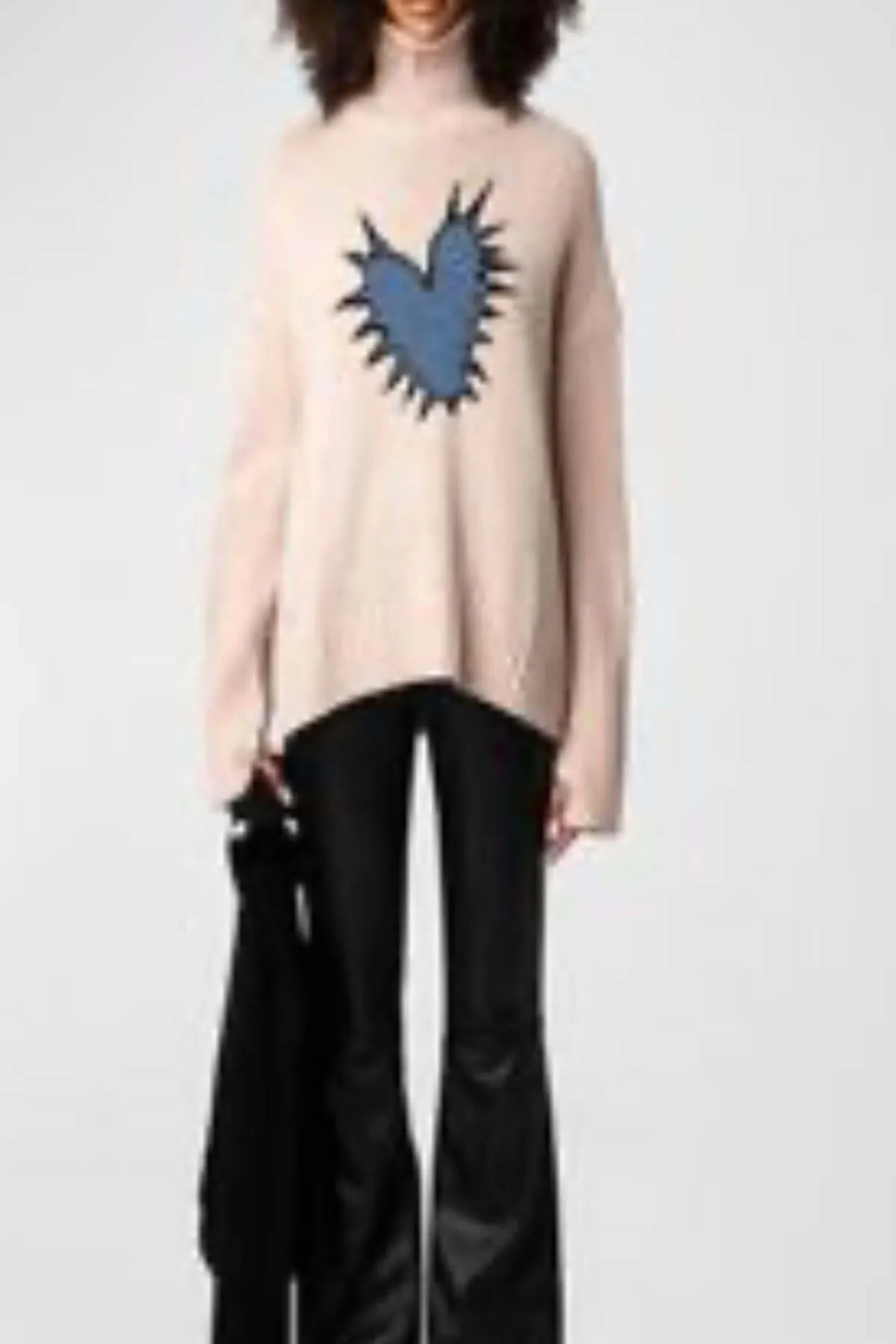 Alma Spike Heart Sweater - Shop Now