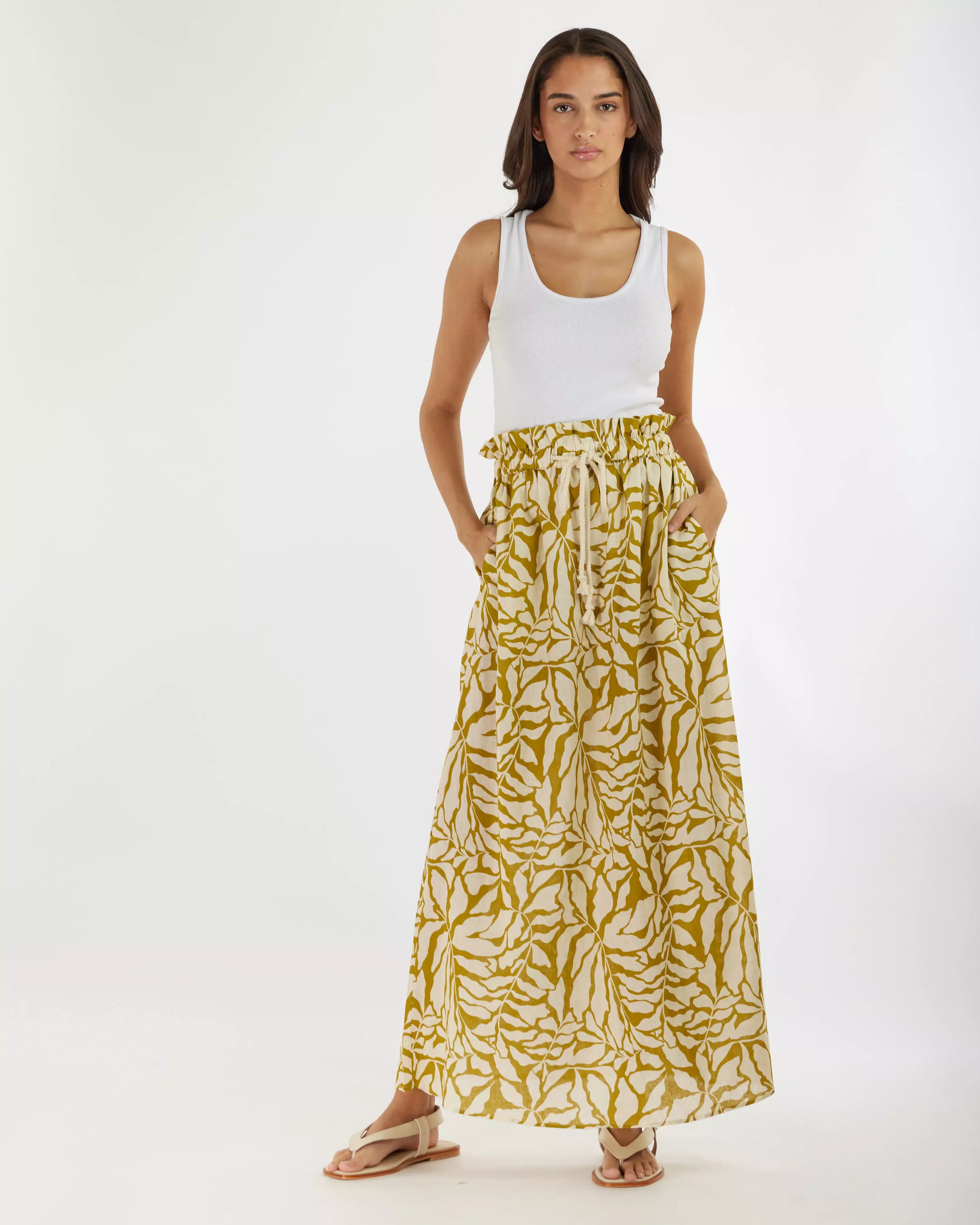 Amara Linen Maxi Skirt - Buy Online Now! Low Prices & Free Shipping Options. Shop the Latest Collection of Linen Skirts at Compe