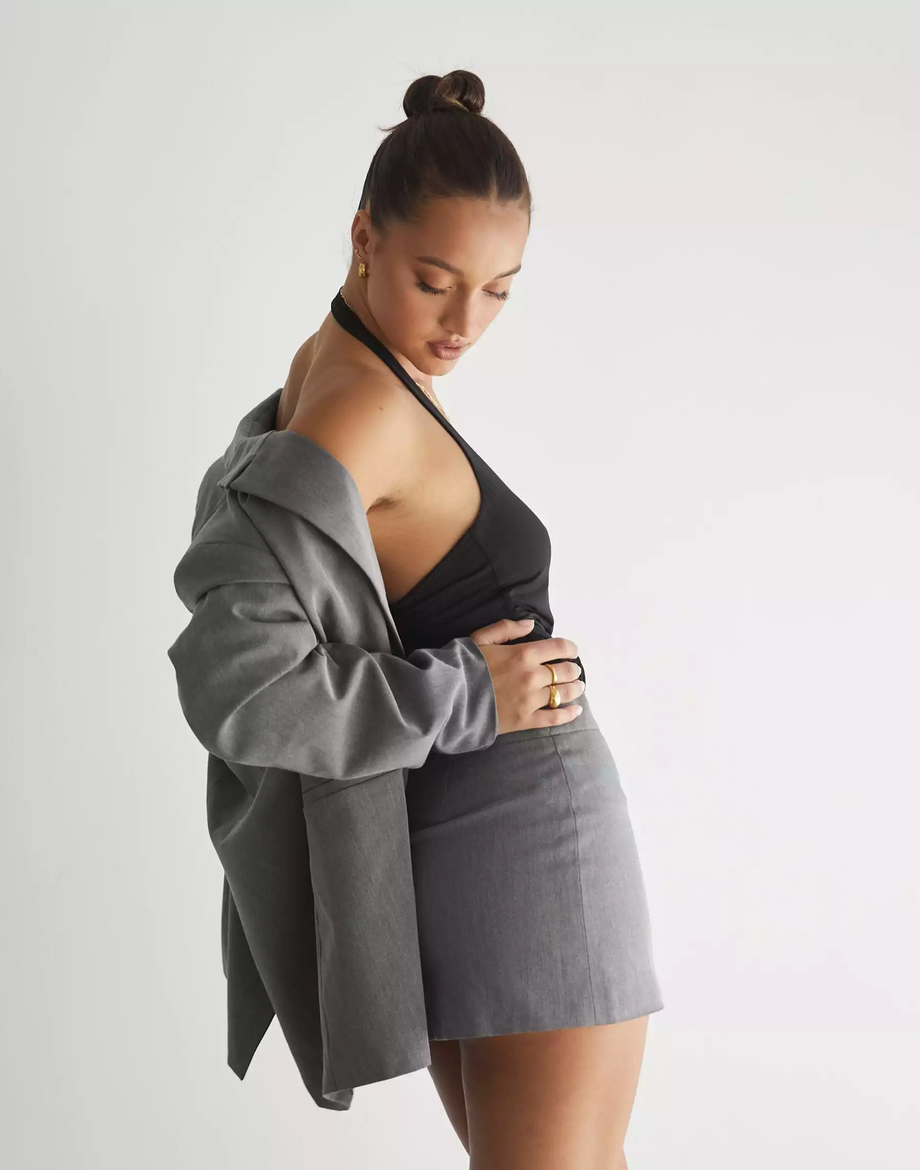 Ashwood Gray Mini Skirt