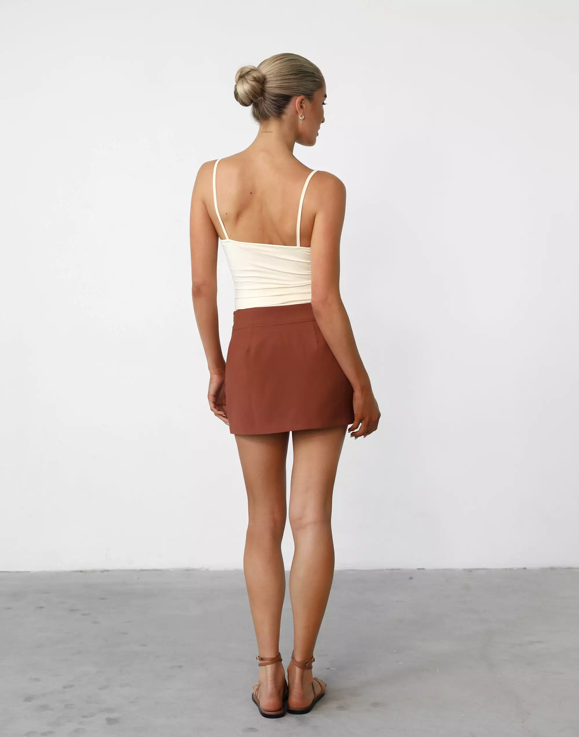 Ashwood Mini Skirt - Clay