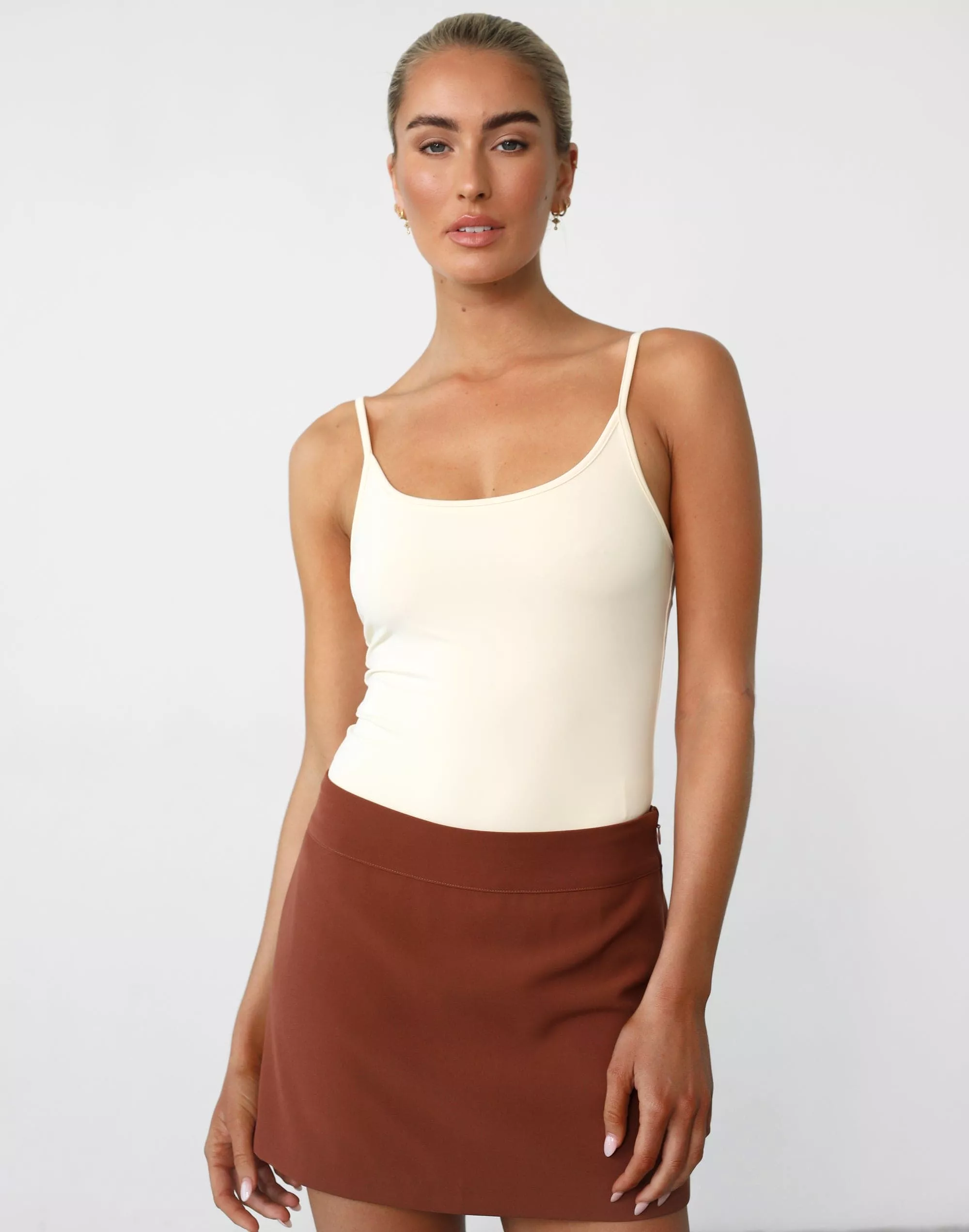 Ashwood Mini Skirt - Clay