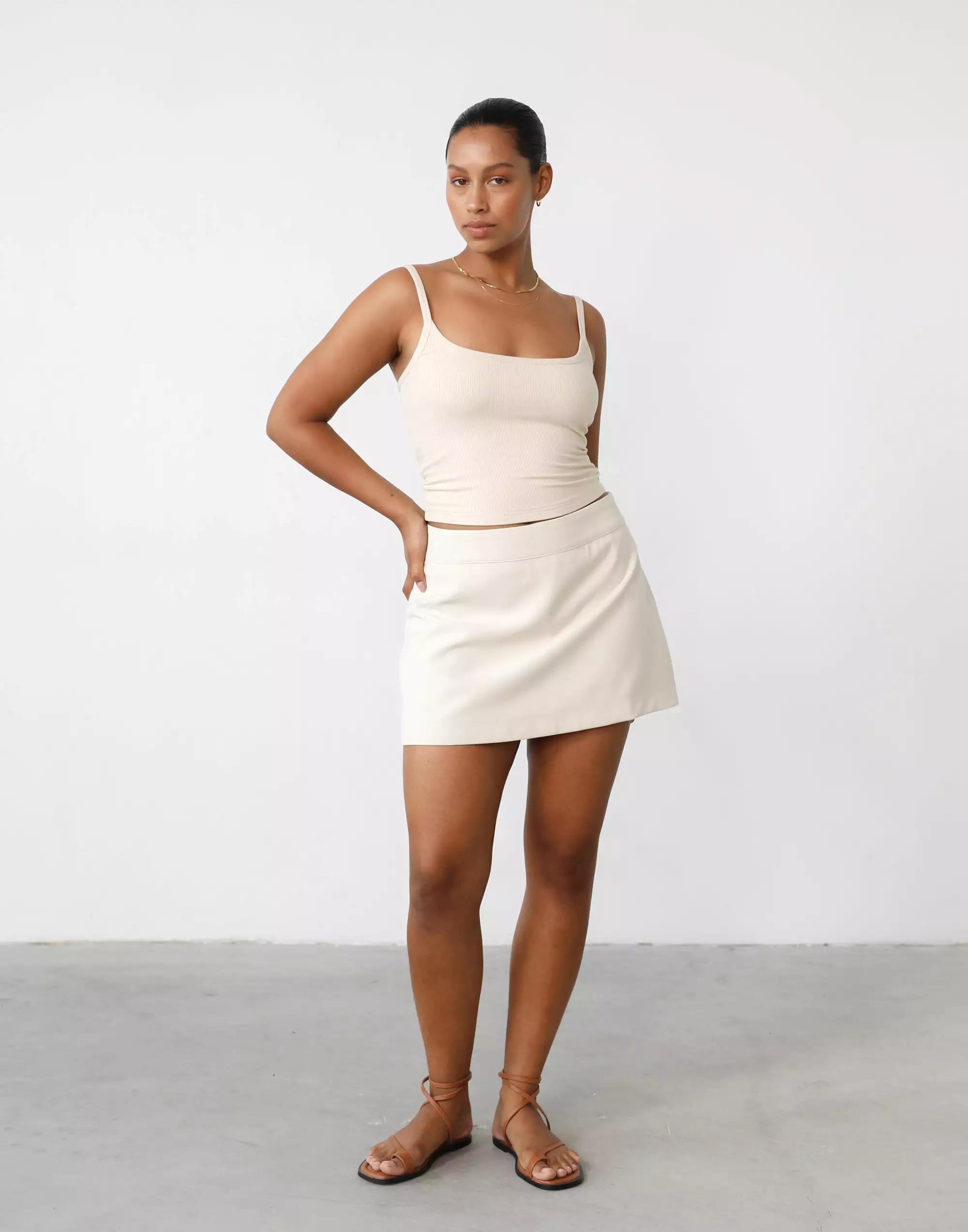 Ashwood Mini Skirt Oat color - Shop Now!