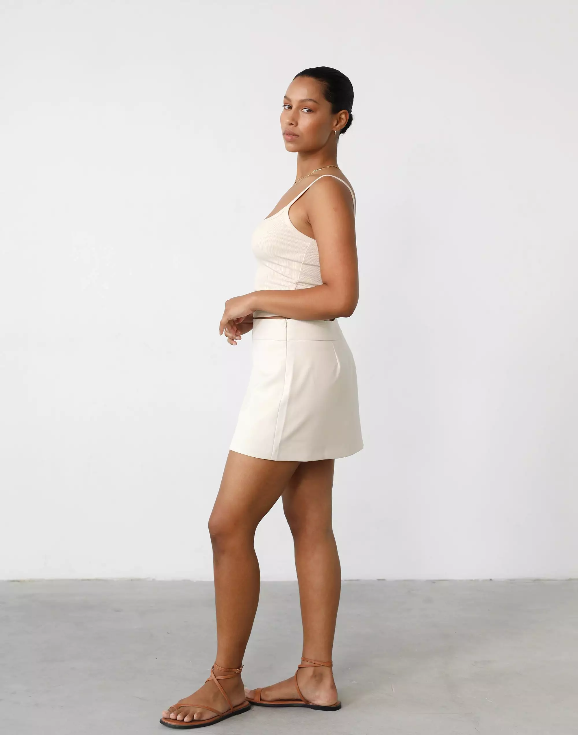 Ashwood Mini Skirt Oat color - Shop Now!