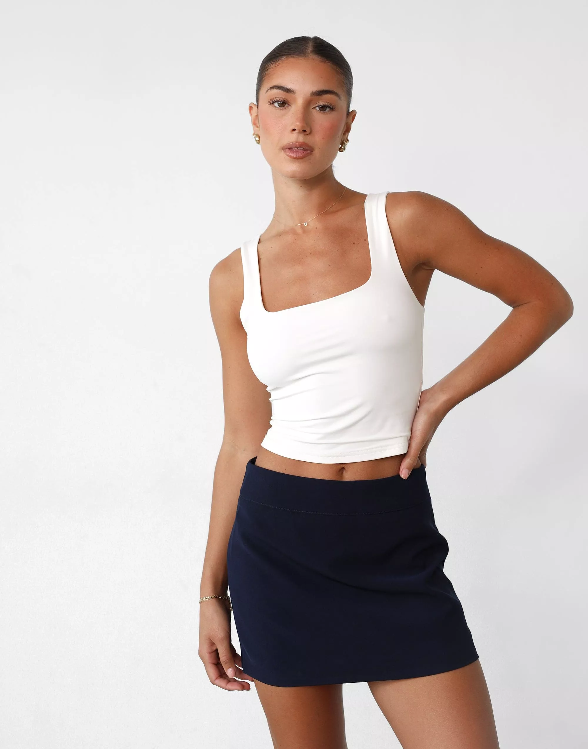 Ashwood Navy Mini Skirt