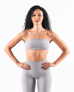 Aura Bandeau - Smoke: Stylish Smoke Gray Bandeau Top - Shop Now