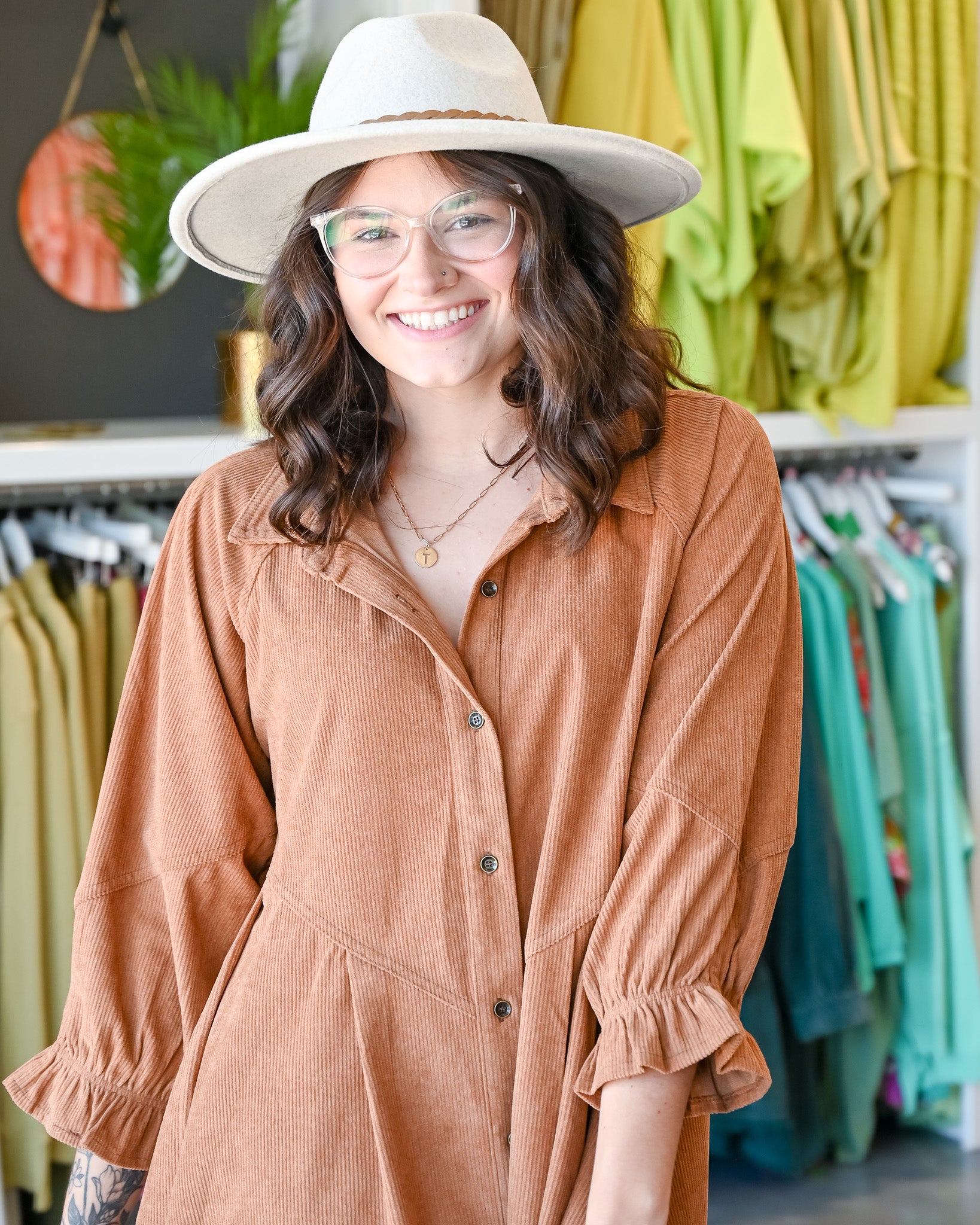 Austin Corduroy Shirt Dress