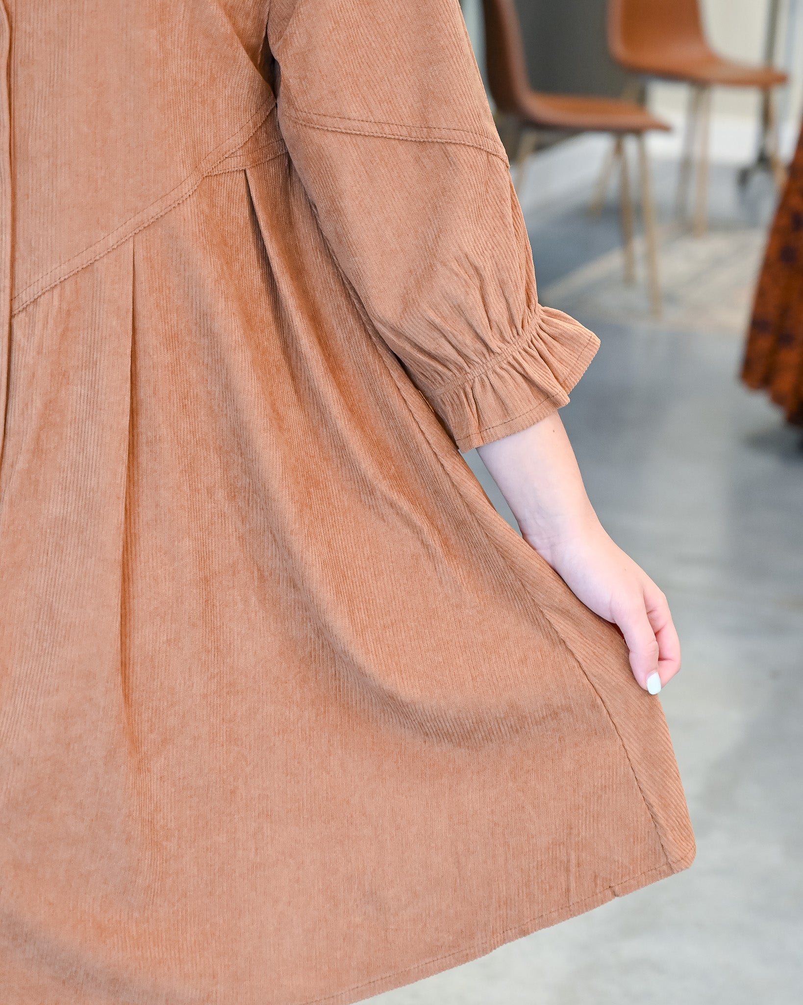 Austin Corduroy Shirt Dress