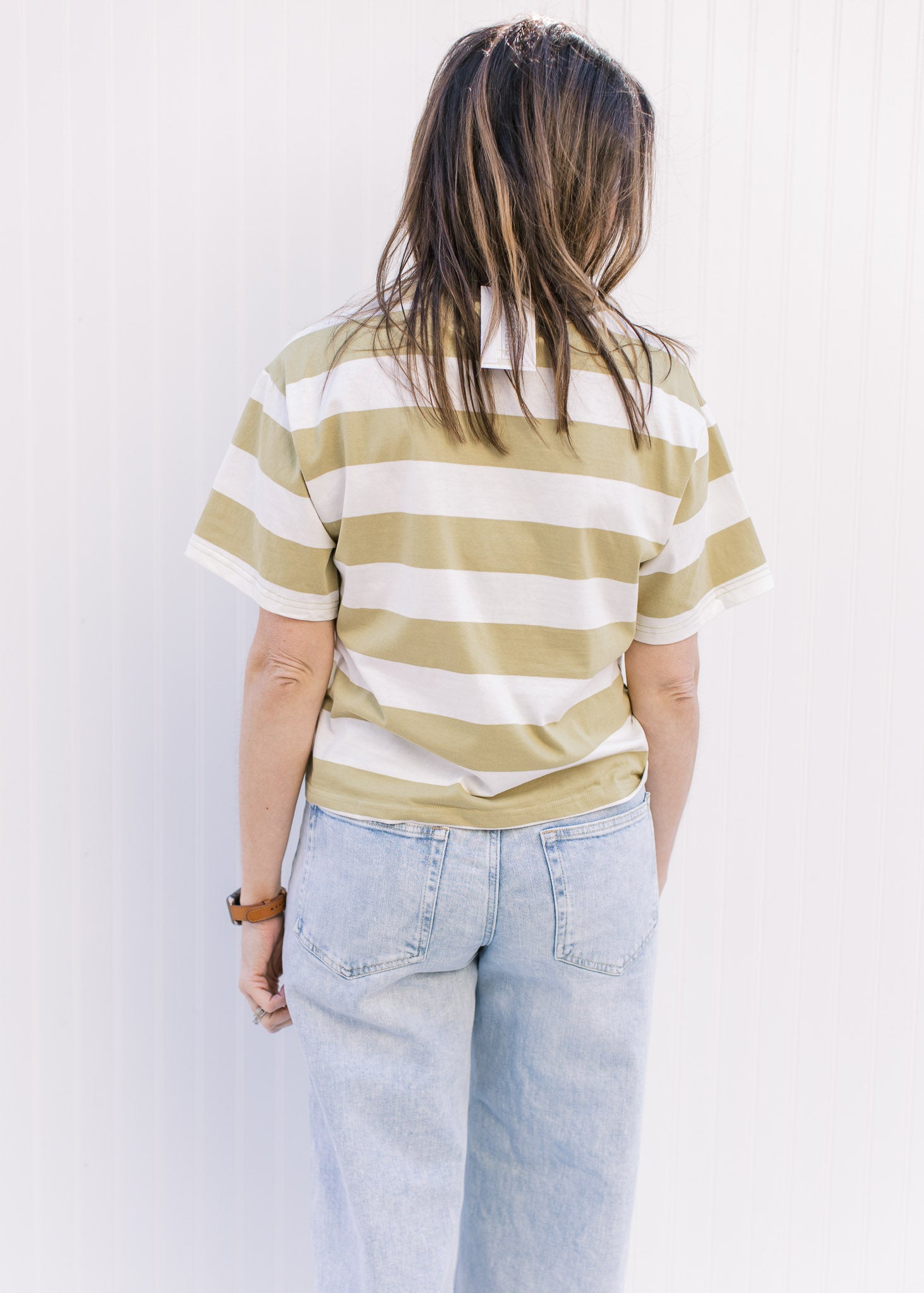 Avocado Striped Blouse