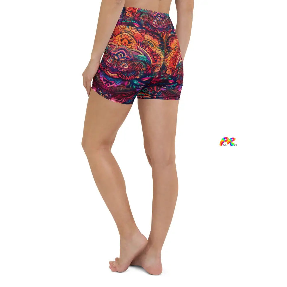 Ayahuasca party yoga shorts