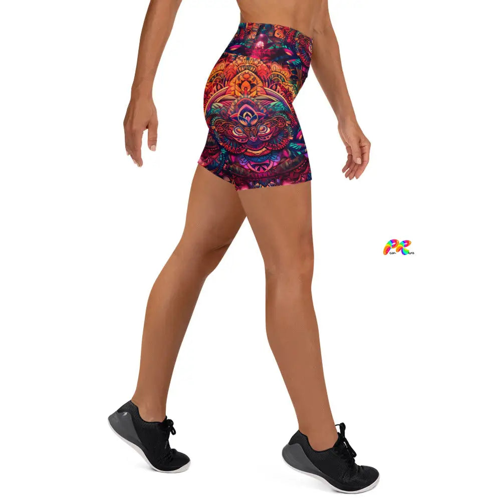 Ayahuasca party yoga shorts