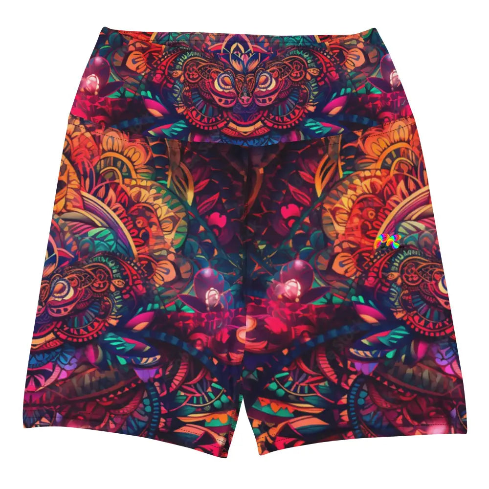 Ayahuasca party yoga shorts