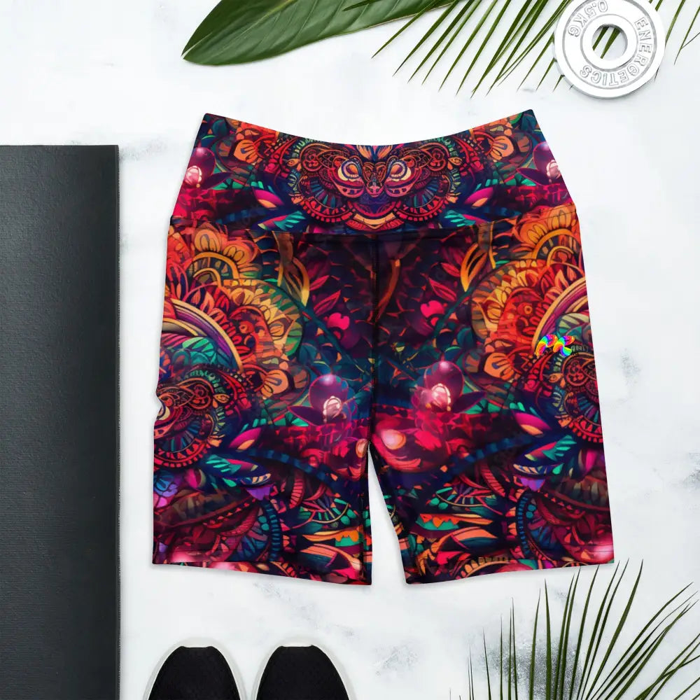 Ayahuasca party yoga shorts