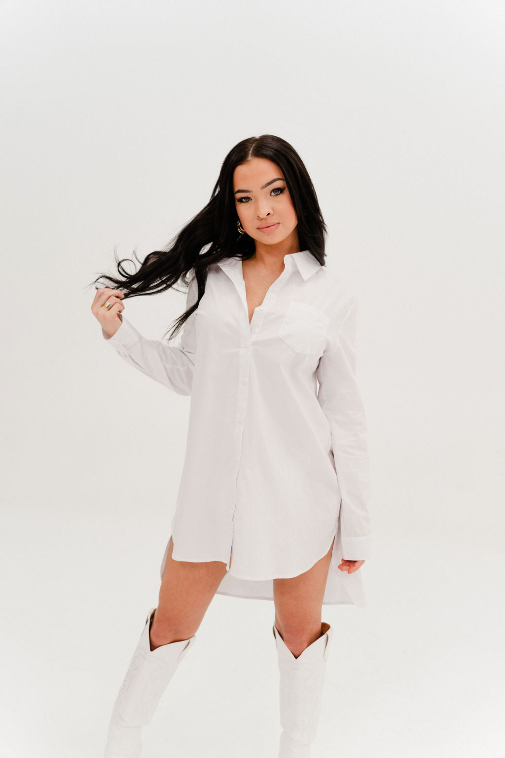 Back Shirt Dress