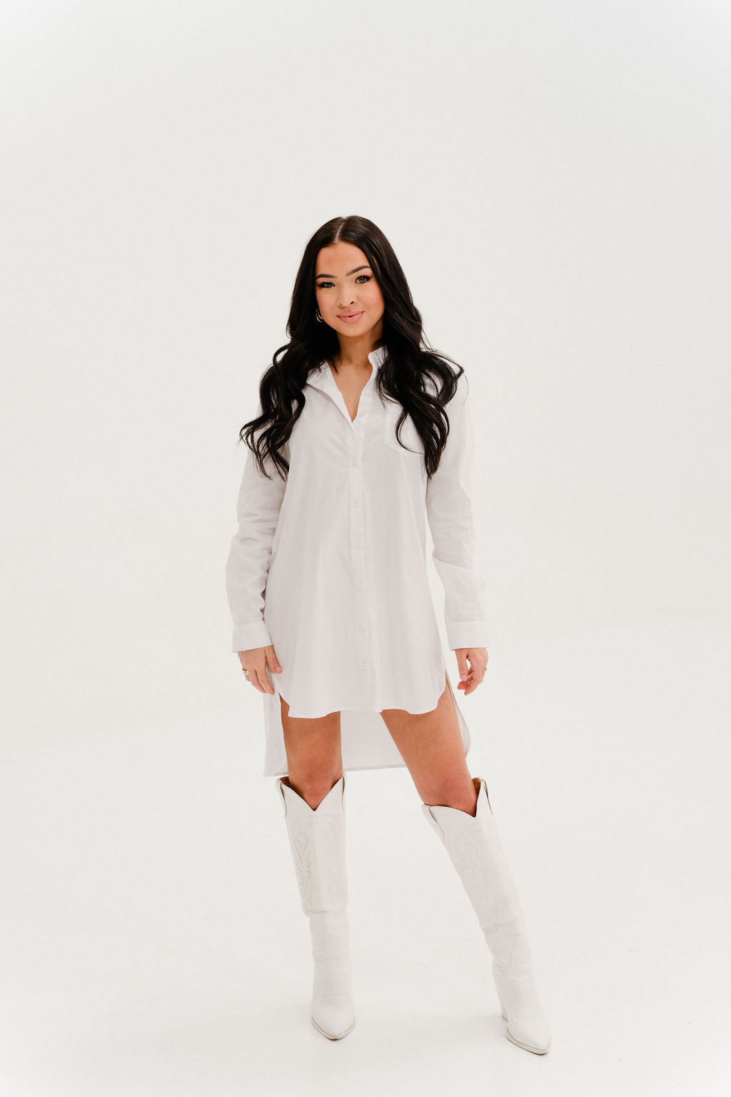 Back Shirt Dress