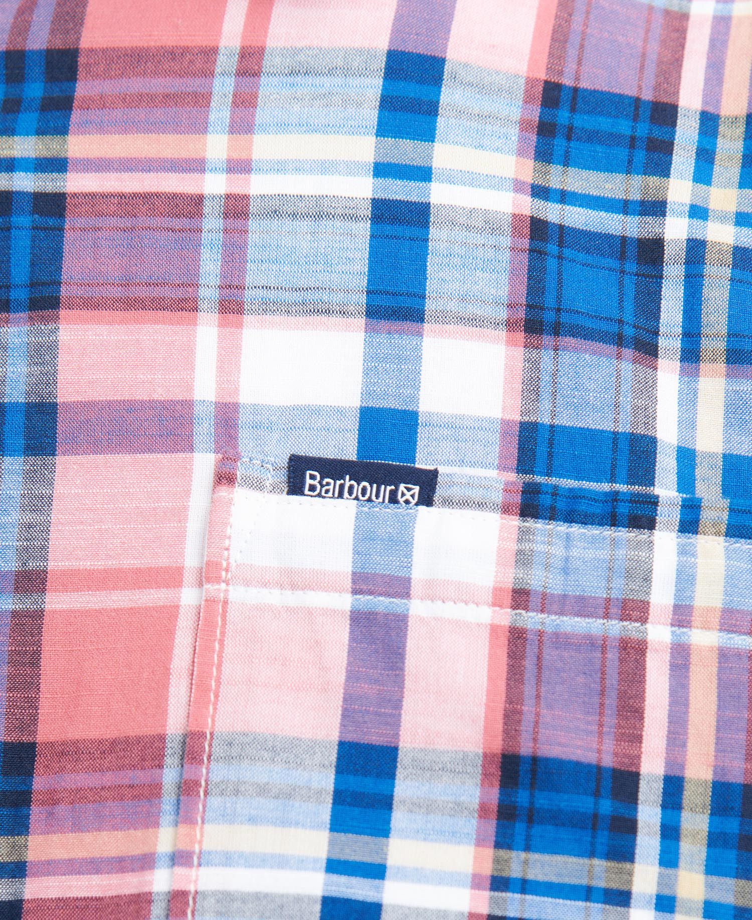 Barbour men's short-sleeved Bruno Madras check shirt