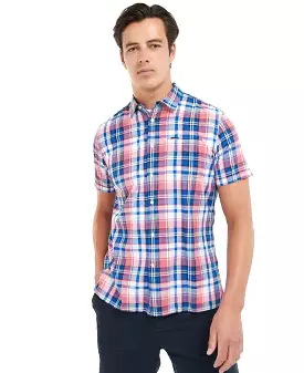 Barbour men's short-sleeved Bruno Madras check shirt