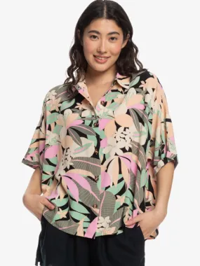 Beach Nostalgia Short Sleeve Shirt for Women