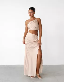 Beige Maxi Skirt