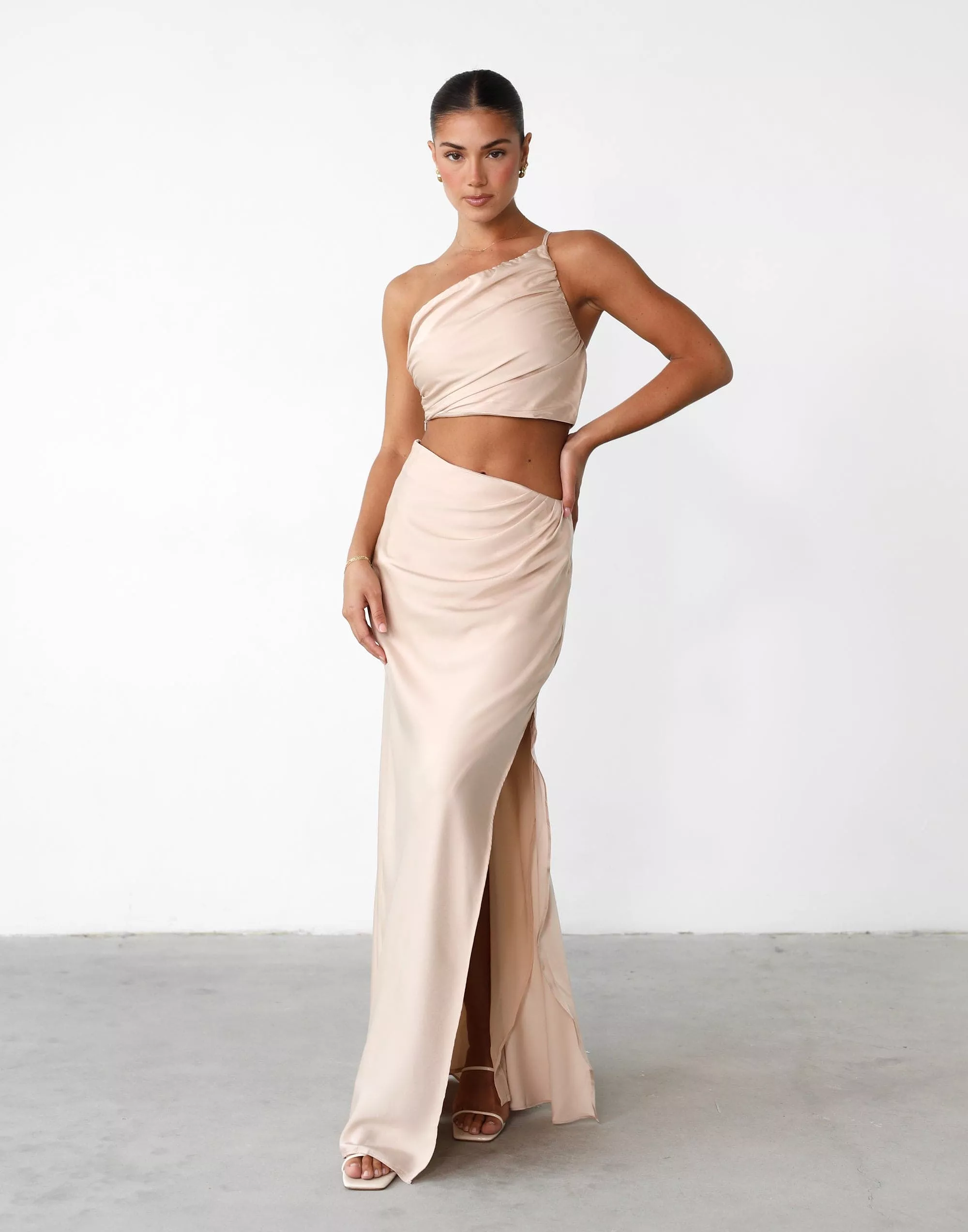 Beige Maxi Skirt