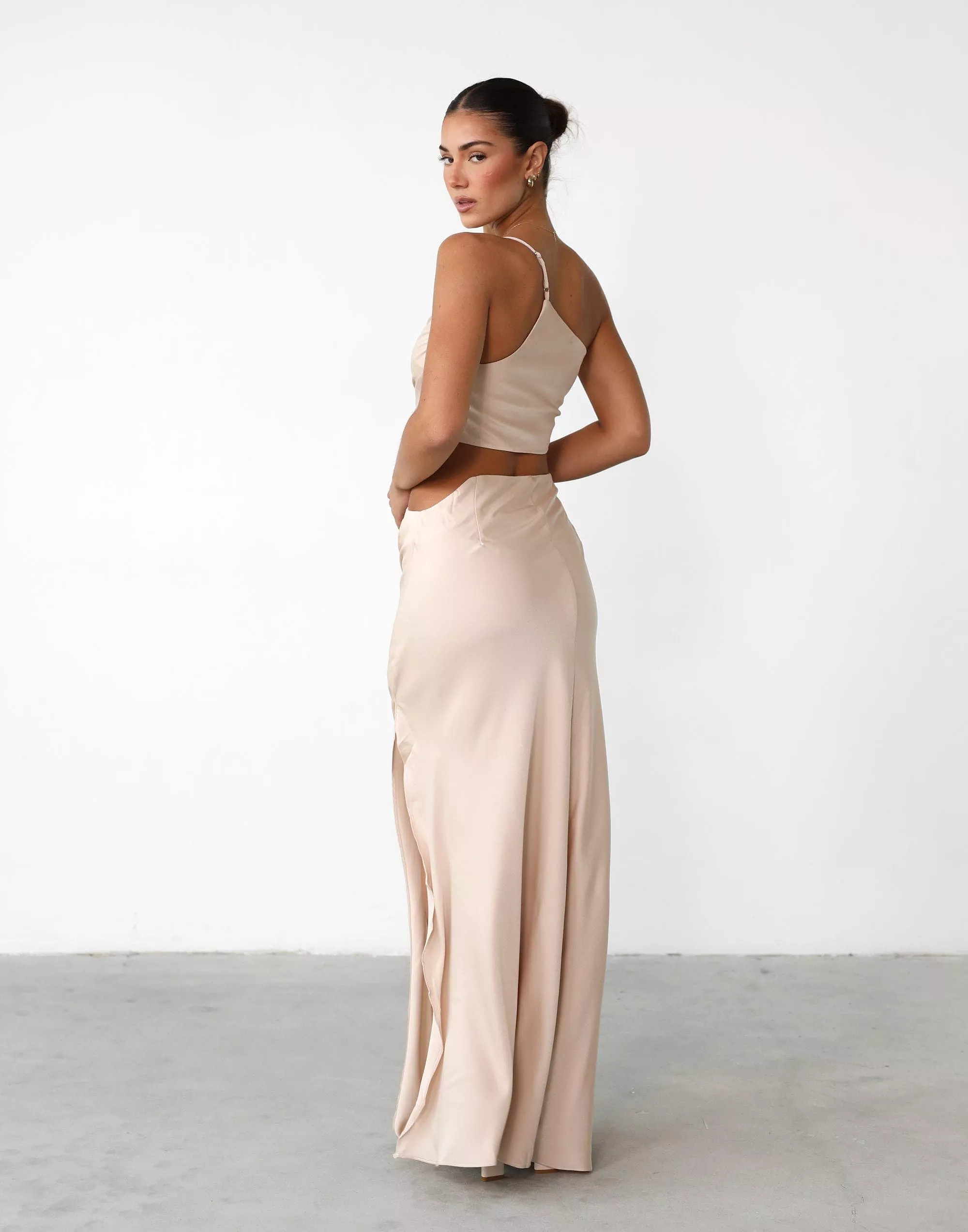 Beige Maxi Skirt