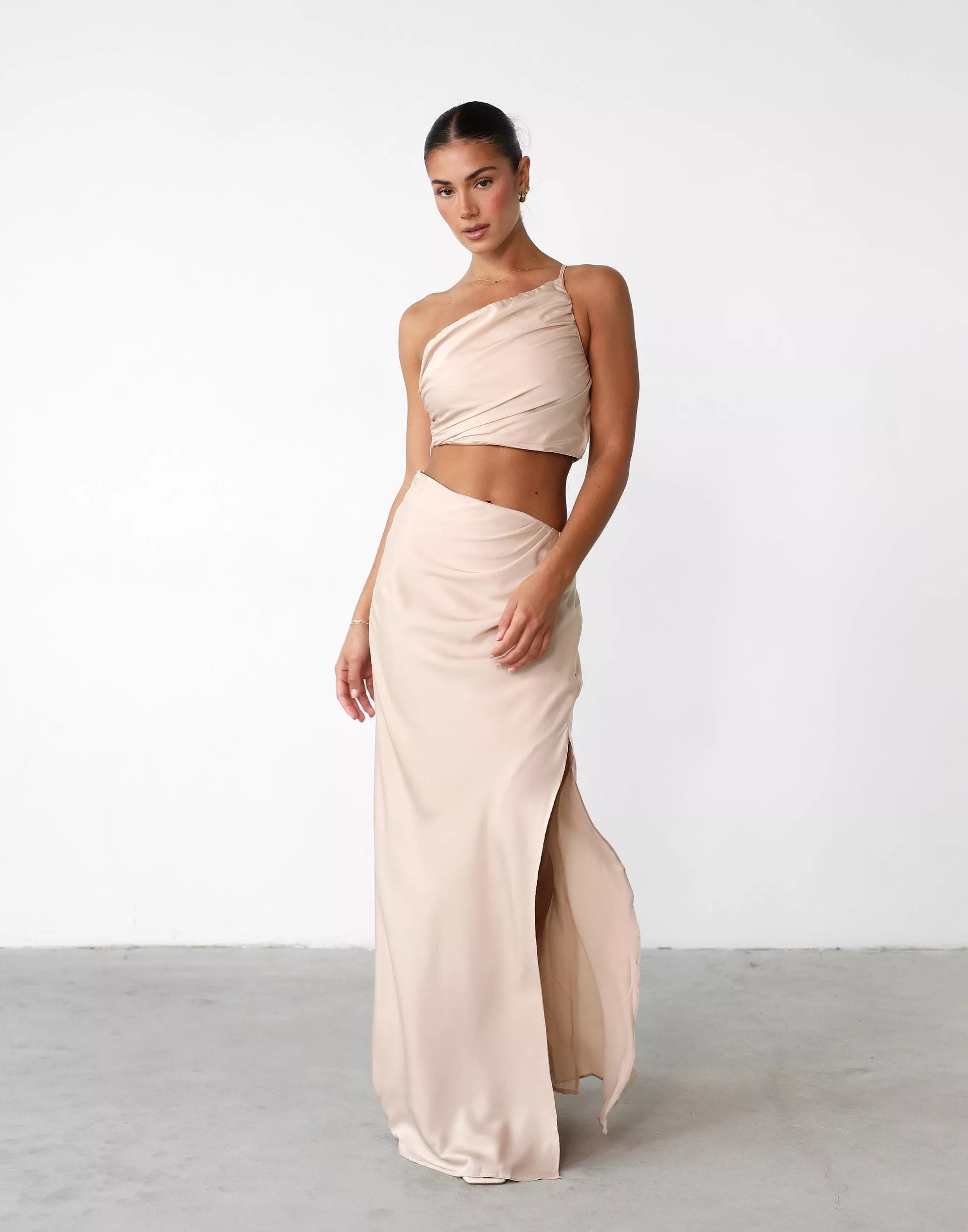 Beige Maxi Skirt