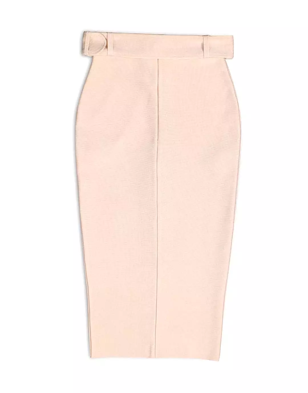 Belted Split Bandage Midi Skirt