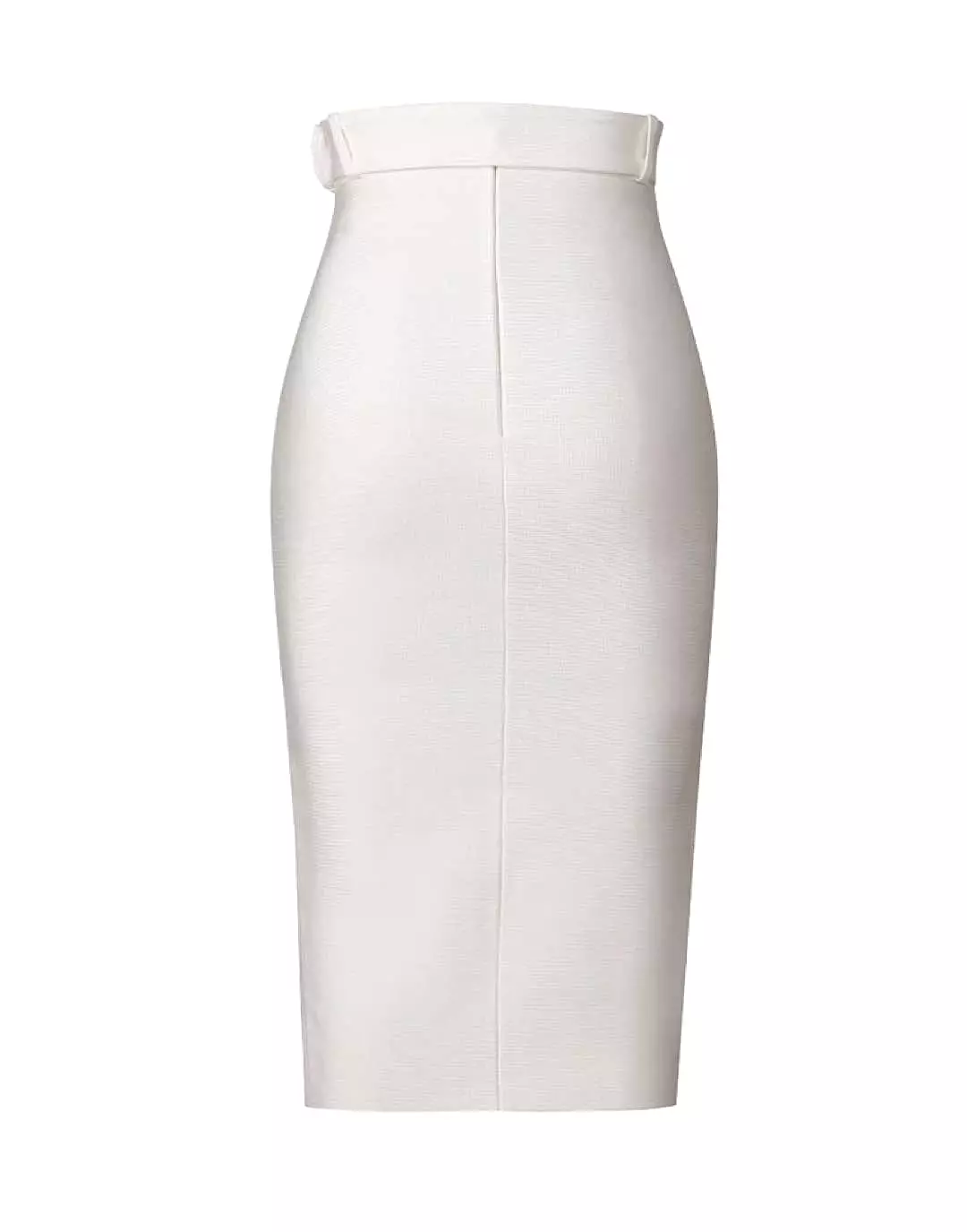 Belted Split Bandage Midi Skirt