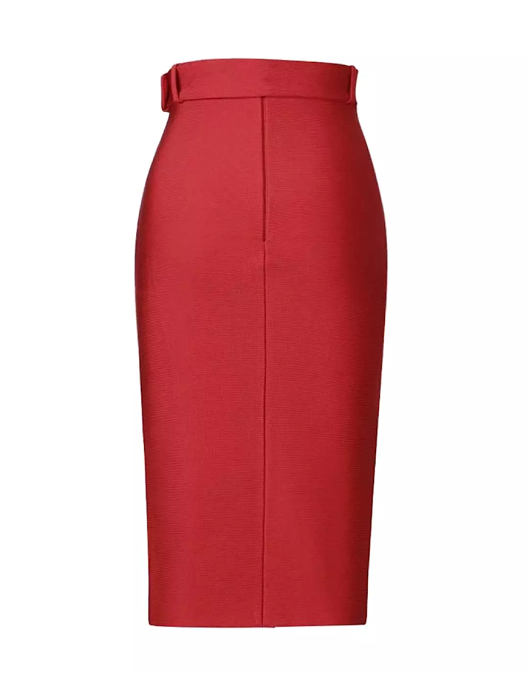 Belted Split Bandage Midi Skirt