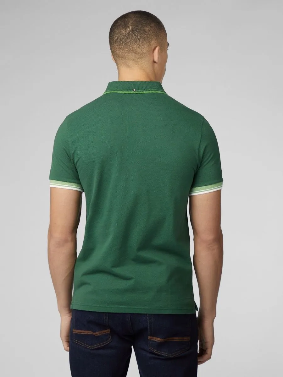 Ben Sherman Green Casual Polo Shirt Short Sleeve