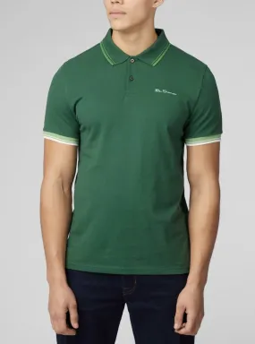 Ben Sherman Green Casual Polo Shirt Short Sleeve