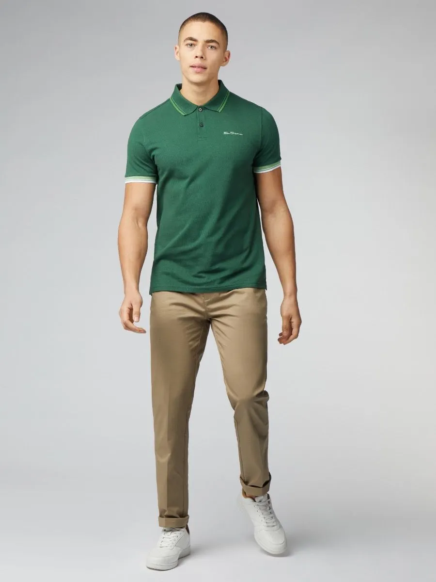 Ben Sherman Green Casual Polo Shirt Short Sleeve