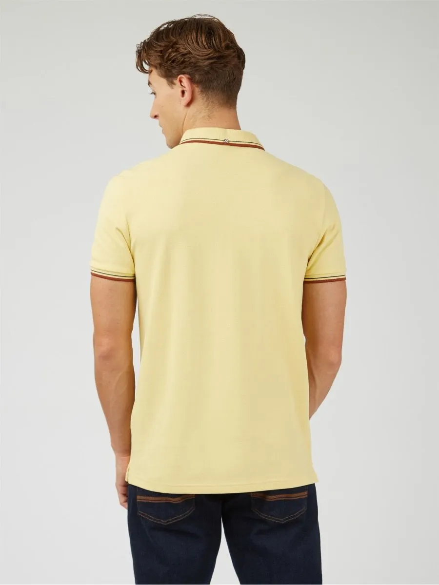 Lemon Ben Sherman Casual Short Sleeve Polo Shirt