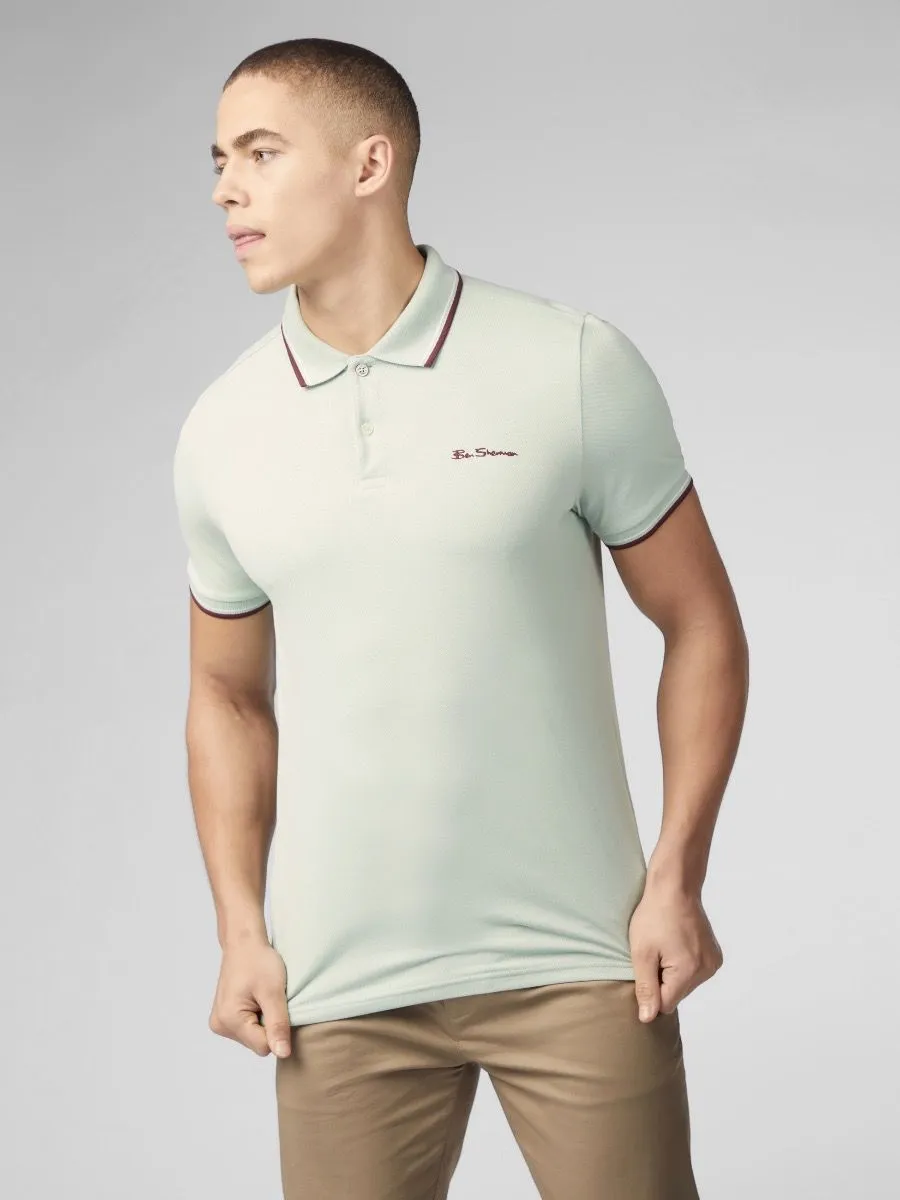 Ben Sherman Mint Casual Polo Shirt Short Sleeve